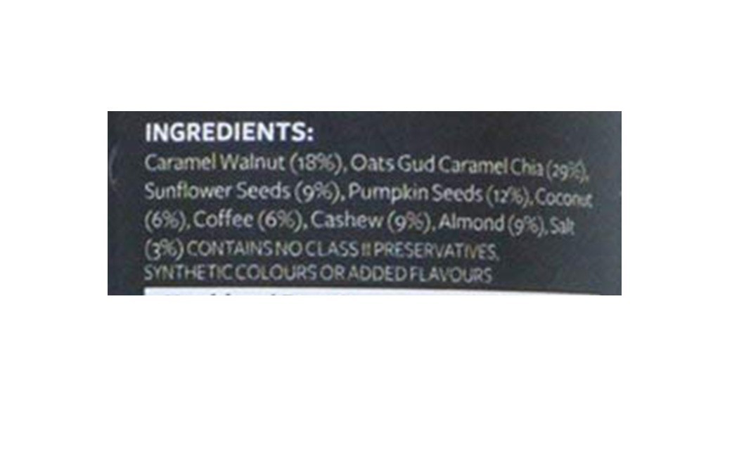 Nutty Yogi Coffee Oats And Seeds Trail Mix   Jar  100 grams